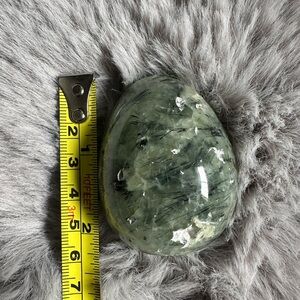 Prehnite and Epidote Crystal egg
